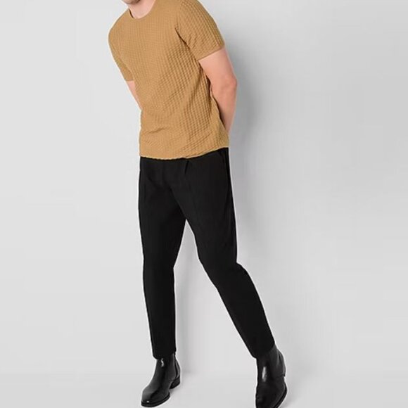 J. Ferrar Men's Crew Neck Short Sleeve Pullover Sweater Florence Brown Size XL - Picture 6 of 6